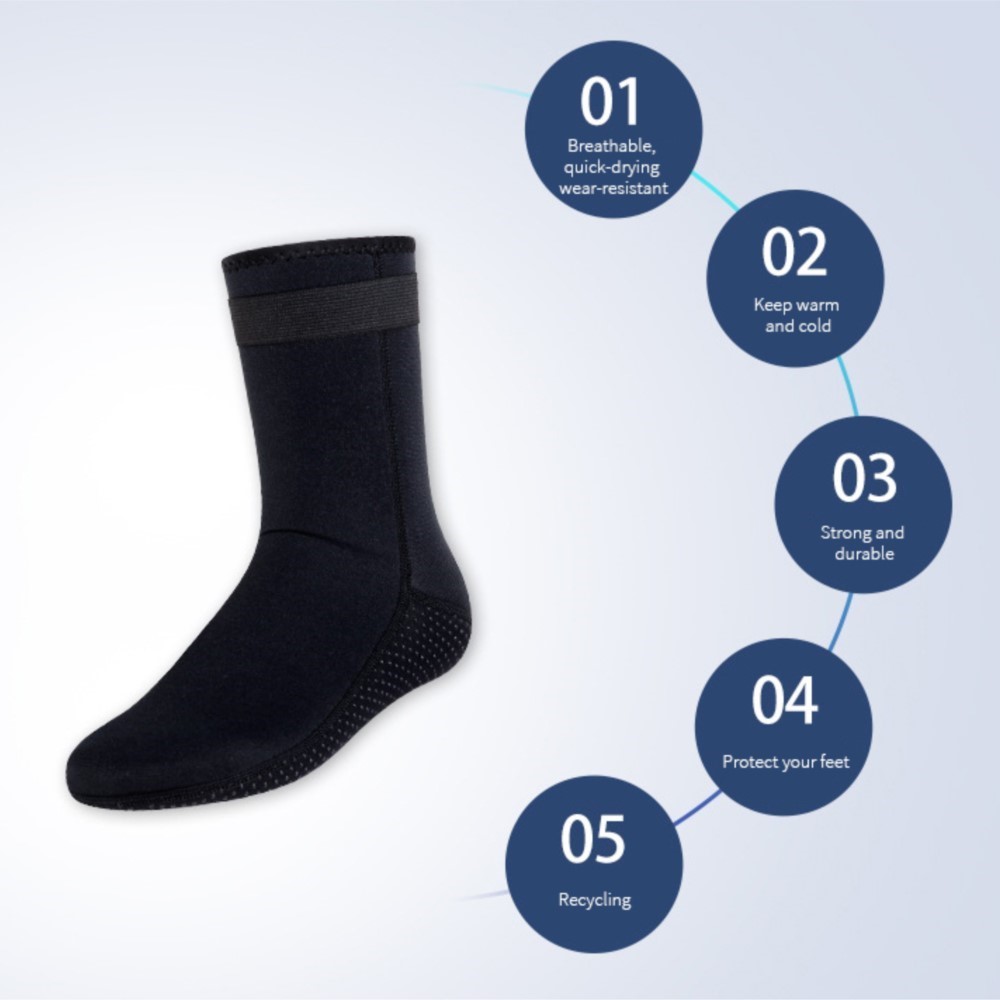 Neoprene Socks 3mm 5mm Wetsuit - Flippers Swimming review and price
