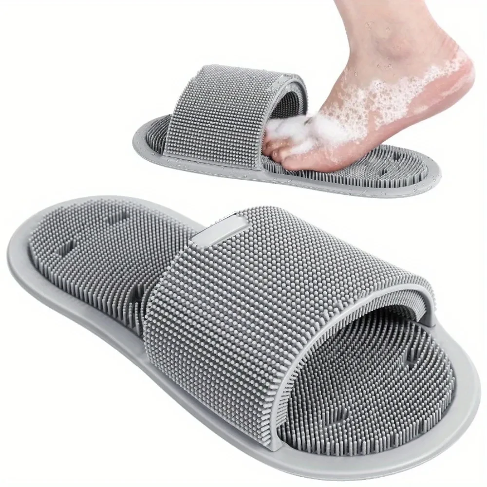 Silicone Shower Foot Scrubber  - Flippers Swimming review and price