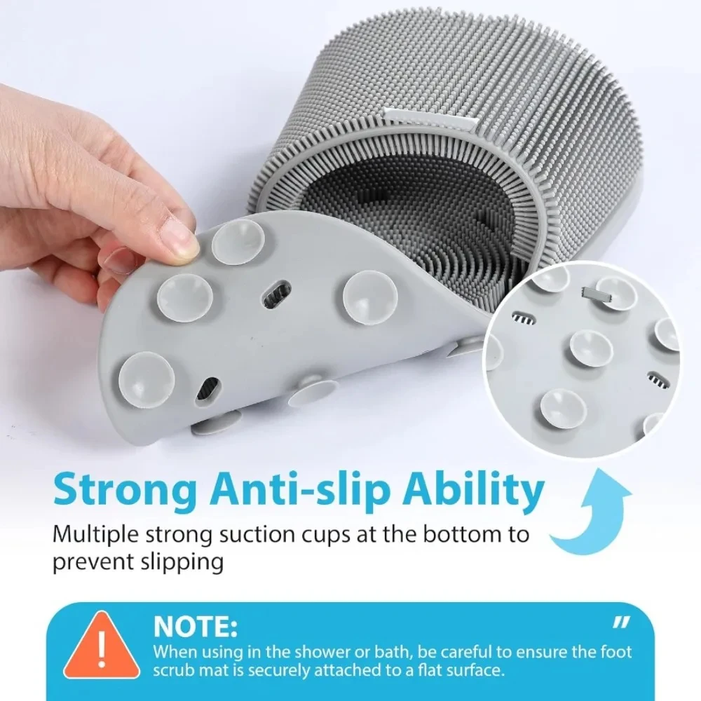 Silicone Shower Foot Scrubber  - Flippers Swimming review and price