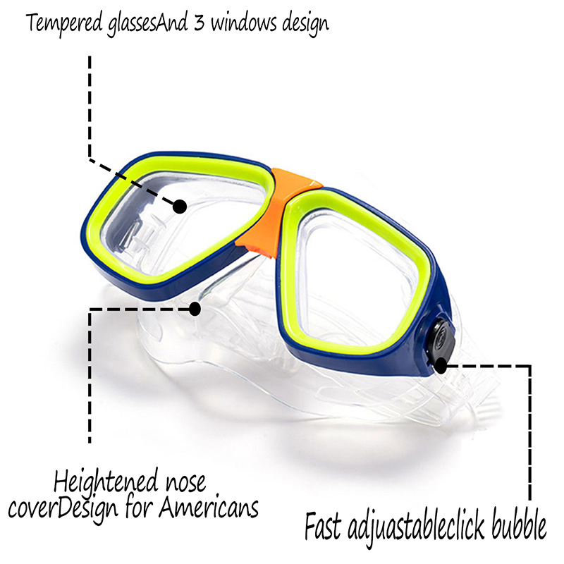Adults Kids  Diving Goggle Mas - Snorkel Set review and price