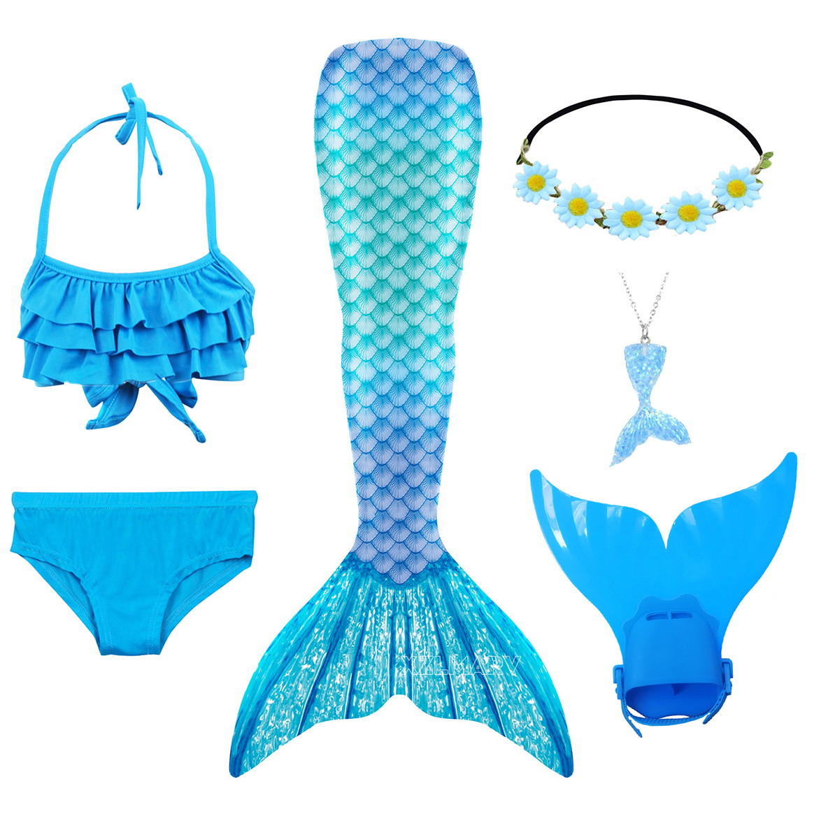Girls Swimming Mermaid Tail Gi - Swim Fins review and price