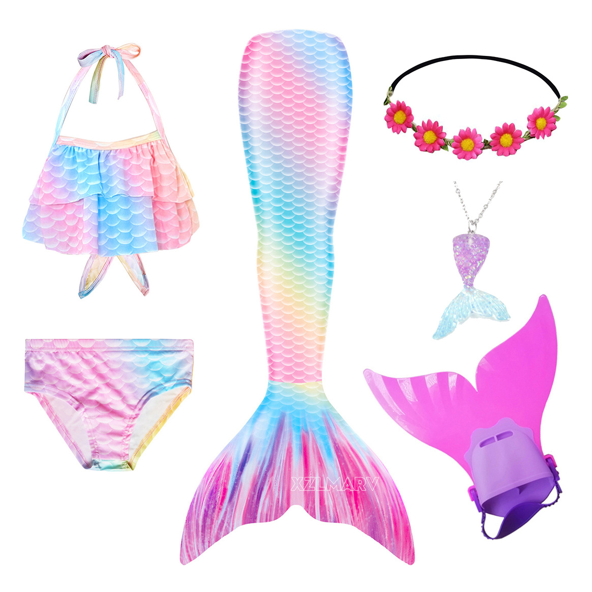 Girls Swimming Mermaid Tail Gi - Swim Fins review and price