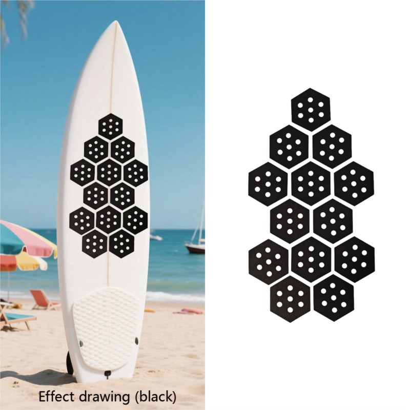 Hexagonal Surf Traction Pad, W - Surfboard Leash review and price