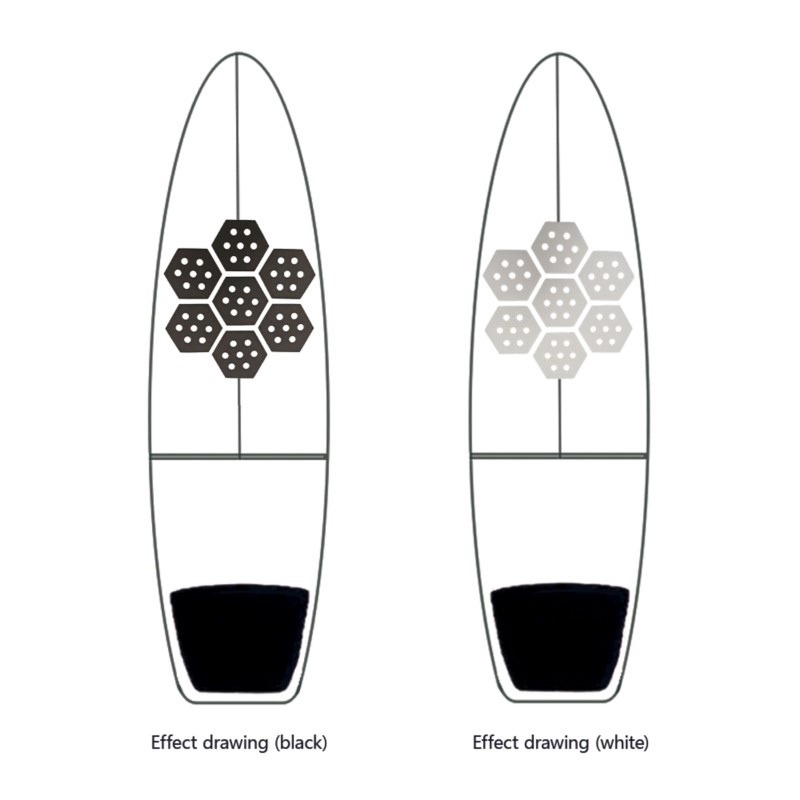 Hexagonal Surf Traction Pad, W - Surfboard Leash review and price