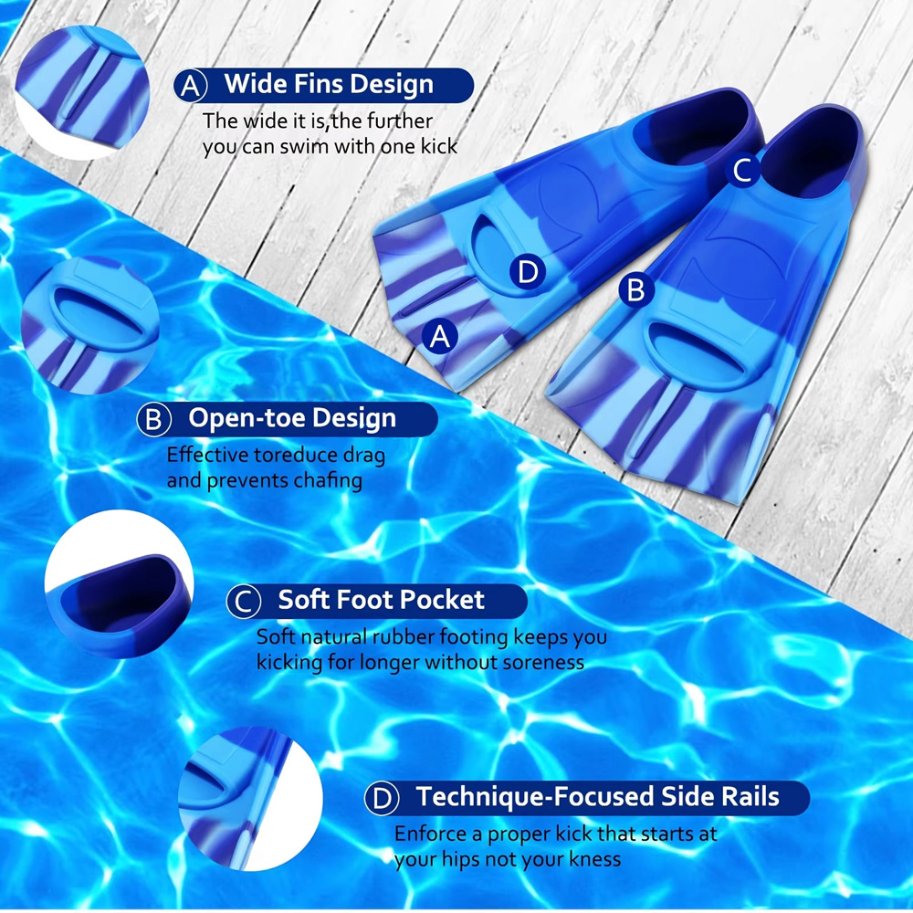 Silicone Swimming Flippers Sno - Flippers Swimming review and price