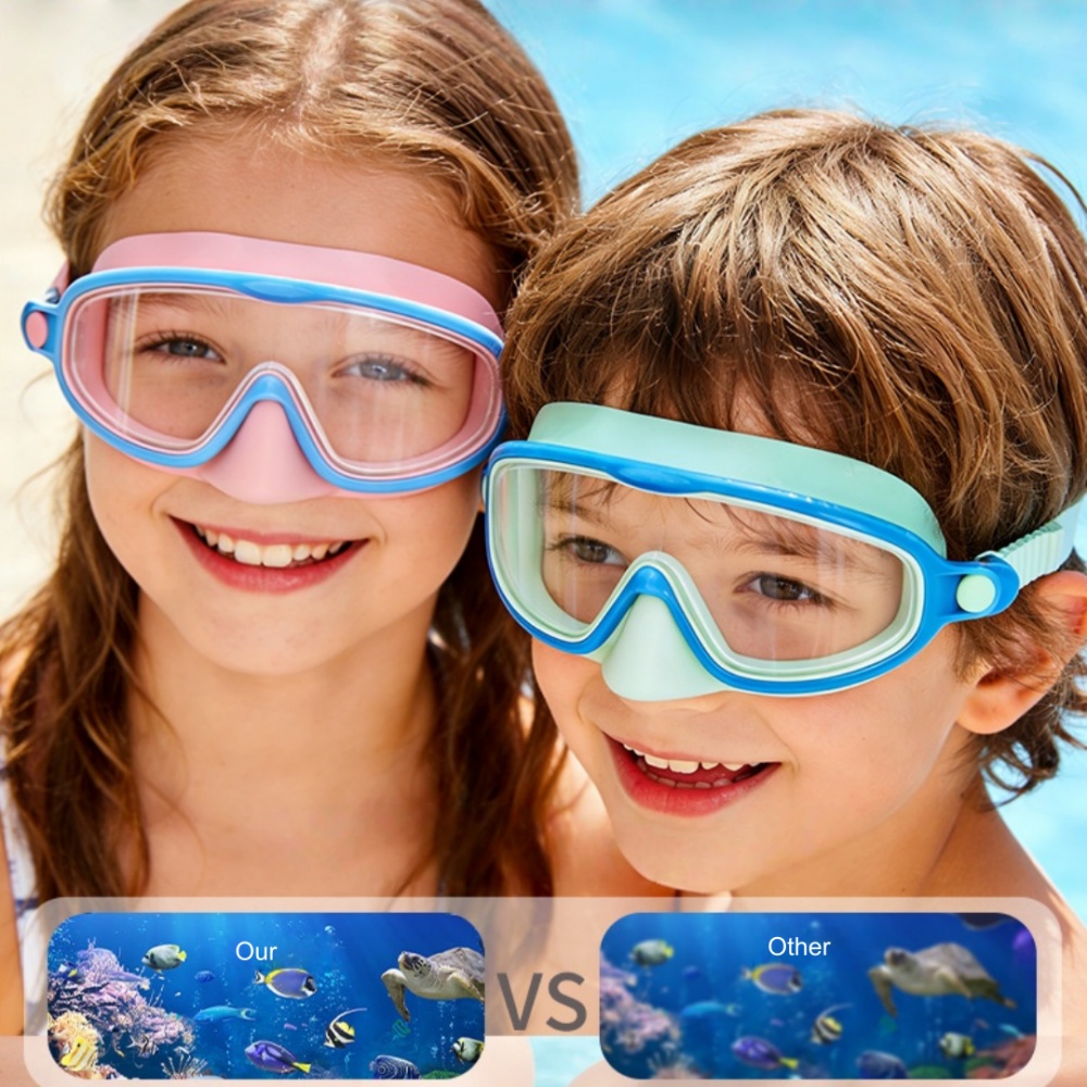 Kids Swimming Goggles with Nos - Diving Mask review and price