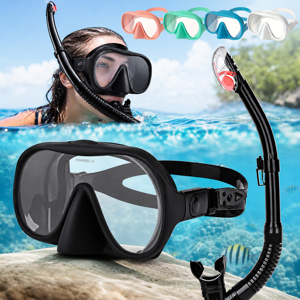 Adult Snorkel Set Semi Dry Sno - Snorkel Set review and price