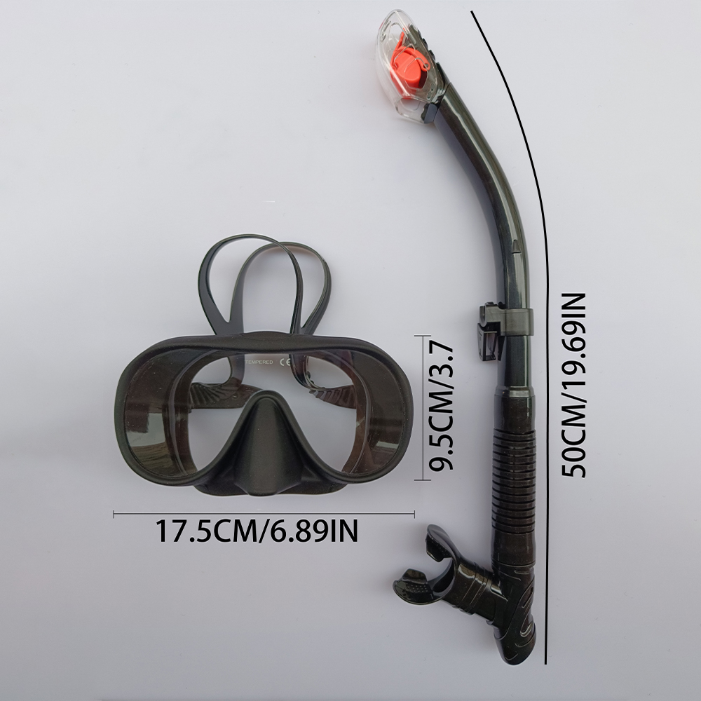 Adult Snorkel Set Semi Dry Sno - Snorkel Set review and price