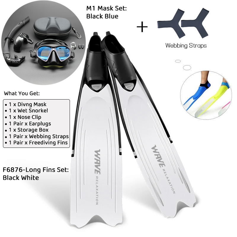 Professional Freediving Long F - Snorkel Set review and price